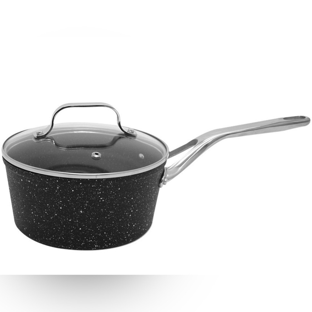 The Rock Starfrit 3 qt.saucepan w/lid,nothing sticks,never warps,stove,oven - Picture 2 of 9